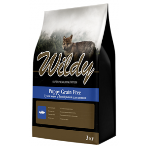 Wildy Puppy Grain Free Сухой корм с Белой рыбой для Щенков