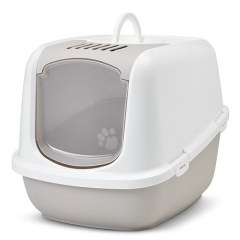 SAVIC NESTOR JUMBO туалет для кошек Белый/Мокка 66*48*46см (72556)
