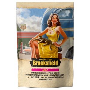 Brooksfield Паучи для Кошек Утка в Соусе 85гр*22шт (74143)