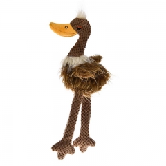 Homepet игрушка для собак Утка плюш с пищалкой 42*14см (71103)