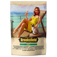 Brooksfield Паучи для Кошек Курица с Брокколи в Желе 85гр*22шт (74141)