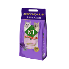 N1 Crystals Lavender Силикагелевый Наполнитель для Кошачьего туалета 