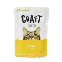 Craft farm Паучи для кошек Курица в желе 85гр*12шт (100250)