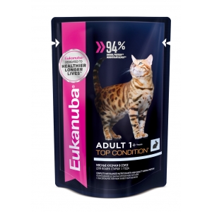 Eukanuba Паучи для Кошек с Кроликом в Соусе 85гр (25091)