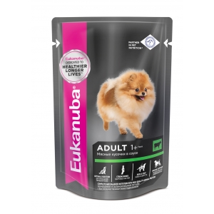 Eukanuba Паучи для Собак Говядина в Соусе 100гр*24шт (62642)