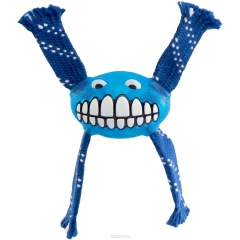 Rogz Игрушка с принтом Зубы и Пищалкой FLOSSY GRINZ Синий FLOSSY GRINZ ORALCARE TOY