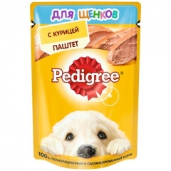 Pedigree Паучи для Щенков с Курицей в соусе 80гр*24шт (102734)