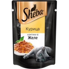 Sheba Pleasure Паучи для кошек Курица в Желе 75гр*28шт (104039)