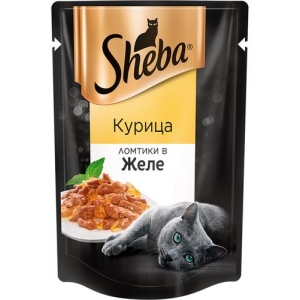 Sheba Pleasure Паучи для кошек Курица в Желе 75гр*28шт (104039)