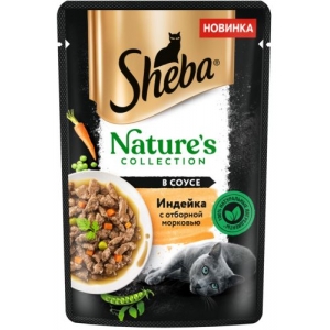 Sheba Natures Пауч для Кошек Индейка и морковь 75гр*28шт (104995)