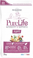 Flatazor Pure Life Puppy Сухой Беззерновой корм для Щенков/Беременных сук с Лососем и белой Рыбой
