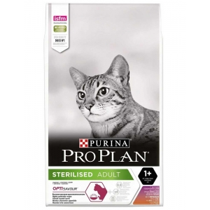 Сухой корм Pro Plan Sterilised Optirenal для Кастрированных котов и Стерилизованных кошек Утка/Печень
