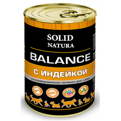 Solid Natura Balance Влажный корм для собак Индейка 340гр (78609)