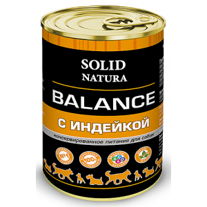 Solid Natura Balance Влажный корм для собак Индейка 340гр (78609)