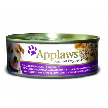 Applaws Dog Chicken,Ham & Veg Консервы для собак с Курицей,Ветчиной и Овощами 156гр (10283)