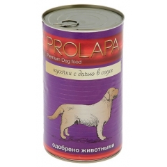 Prolapa Premium Консервы для собак Дичь кусочки в соусе 850гр (82170)