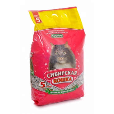 Сибирская кошка Впитывающий наполнитель "Комфорт"