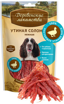 Деревенские лакомства 100% мяса Утиная Соломка для собак 100гр (37485)