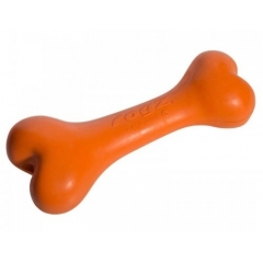 Rogz Игрушка для собак Кость из литой Резины,Оранжевая DA BONE RUBBER CHEW TOY