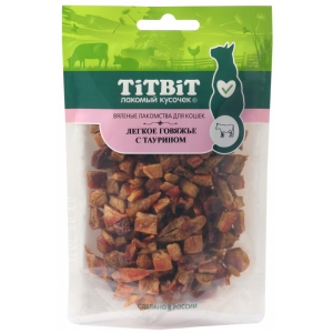 Titbit Легкое говяжье с таурином для кошек (Вяленые лакомства) 25гр (44192)