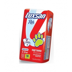 Luxsan Подгузники для Животных Medium от 5-10кг №14 /14шт (29784)