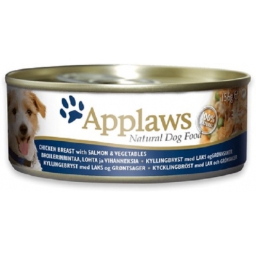 Applaws Dog Chicken,Salmon Консервы для собак с Курицей,Лососем и Овощами 156гр (46588)