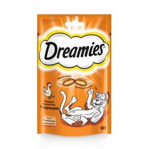 Dreamies для кошек Лакомые подушечки с Курицей