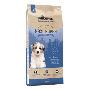 Chicopee CNL Maxi Puppy Poultry & Millet сухой корм для щенков крупных пород с птицей и просом