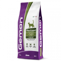 GEMON cat light sterilised для стерилизованных кошек с индейкой 10 кг