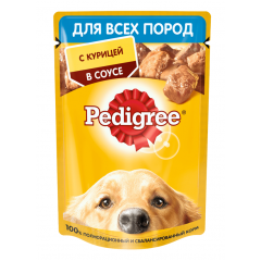 Pedigree Паучи для Взрослых Собак Курица в Соусе 85гр*28шт (88612)