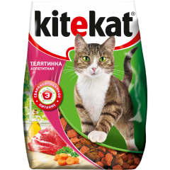 KiteKat Сухой корм для кошек Аппетитная Телятинка