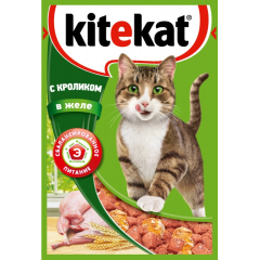 KiteKat Пауч для Кошек Кролик в Желе 85гр*28шт (90163)
