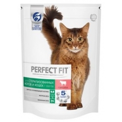 Perfect Fit Корм для Кастрированных котов и Стерилизованных кошек с Говядиной 650гр (42739)