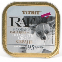 Titbit Паштет для собак RAF с Бараниной 100гр (40627)