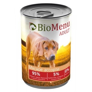 BioMenu Adult Консервы для собак Мясное ассорти
