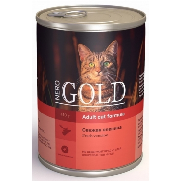 Nero Gold Консервы для кошек Свежая Оленина Venison