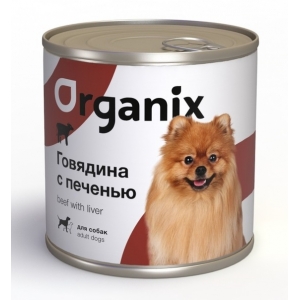 Organix Консервы для собак с Говядиной и Печенью