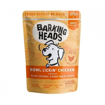Barking Heads паучи для собак с курицей "До последнего кусочка" 300 г (48616)