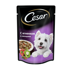 Cesar Паучи для собак Ягнёнок с Овощами 85гр*28шт (88633)