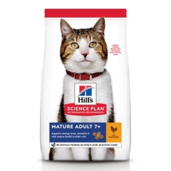 Hill`s Mature Adult 7+ Корм для Пожилых кошек для Поддержания подвижности с Курицей
