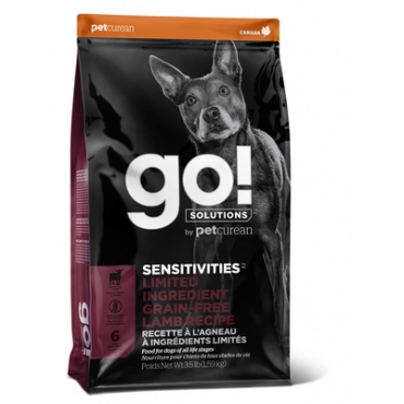 Сухой корм GO! Solutions беззерновой для щенков и собак, с ягненком для чувствительного пищеварения