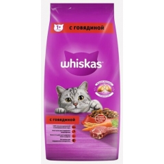 Whiskas Корм для кошек Подушечки Паштет Говядина