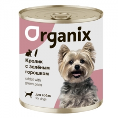 Organix Консервы для собак Кролик с зеленым горошком