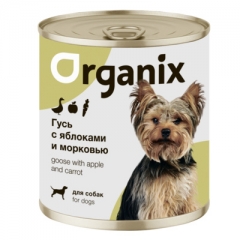 Organix Консервы для собак Фрикасе из Гуся с яблоками и морковкой