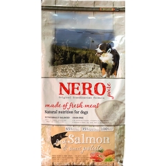 Корм Nero Pure беззерновой корм для взрослых собак со свежим лососем, бататом и фруктами