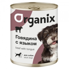 Organix Консервы для собак Говядина с Языком