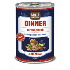 Solid Natura Dinner Влажный корм для Собак Говядина 340гр (64776)