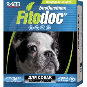 АВЗ Fitodoc Ошейник для Собак Мелких пород Репеллентный от блох 35см (54297)