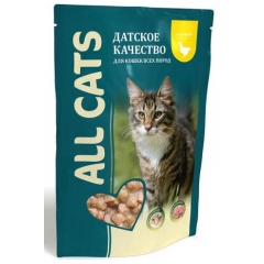 All Cats Влажный корм (паучи) для кошек Курица в соусе 85гр*25шт (64842)