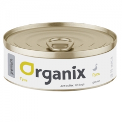 Organix Монобелковые премиум консервы для собак с Гусем 100гр (42935)